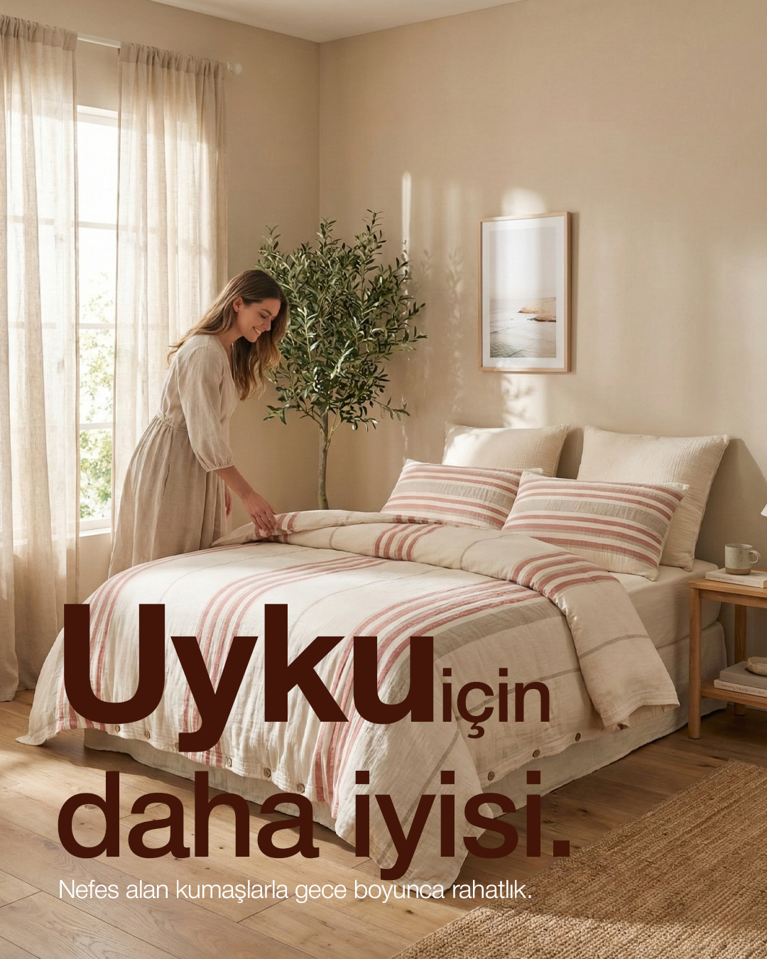 doğal kumaş müslin nevresim takımı gabi gabrielle