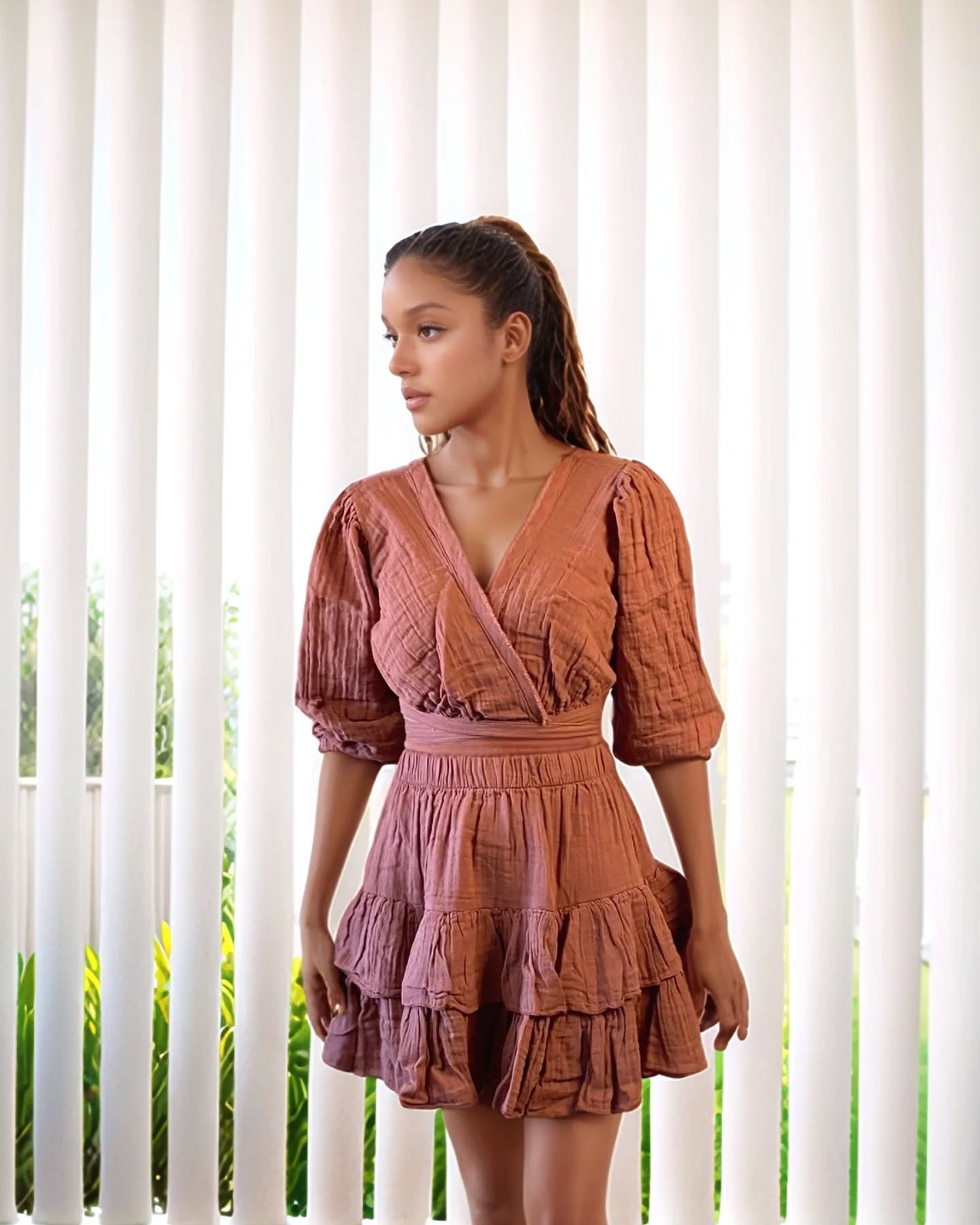 Helene Fırfırlı Müslin Etek