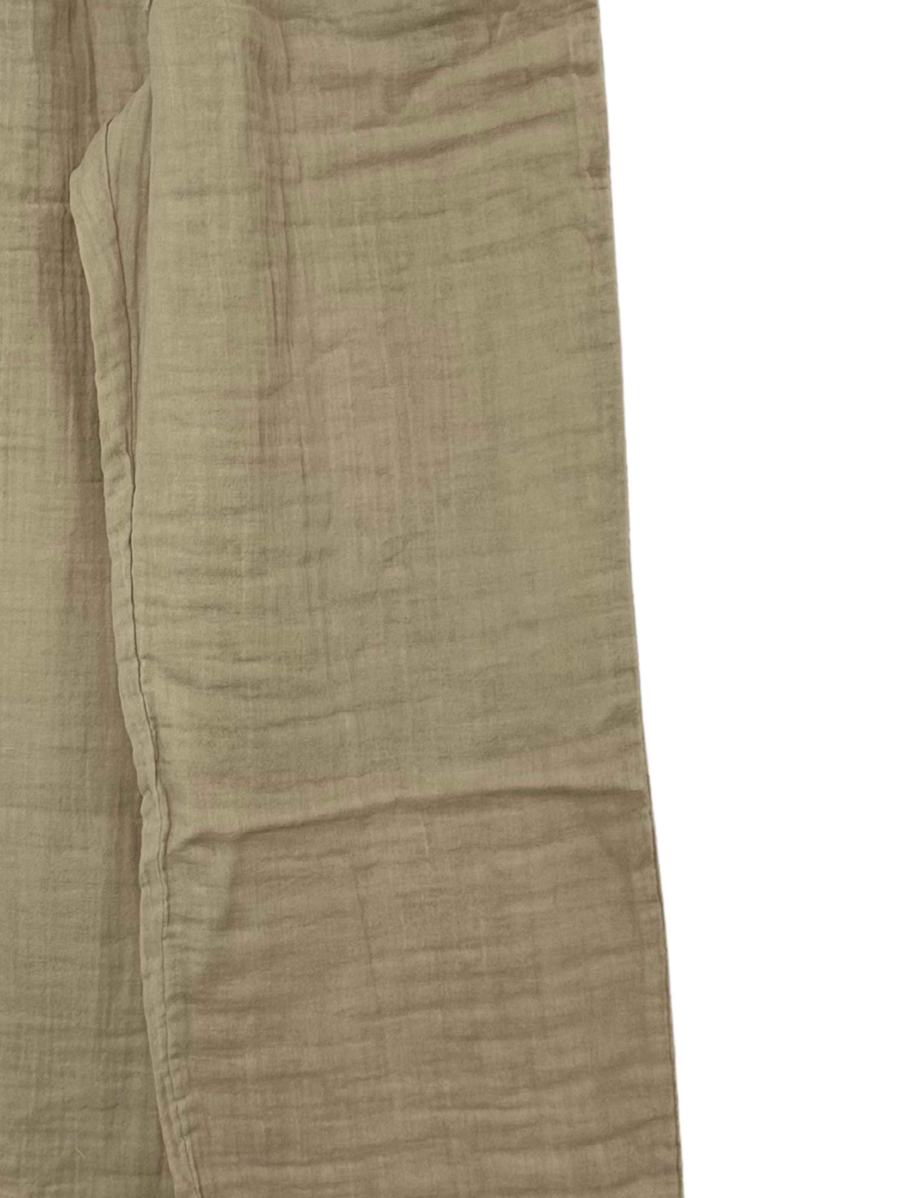 Tike Bağcıklı Müslin Pantolon