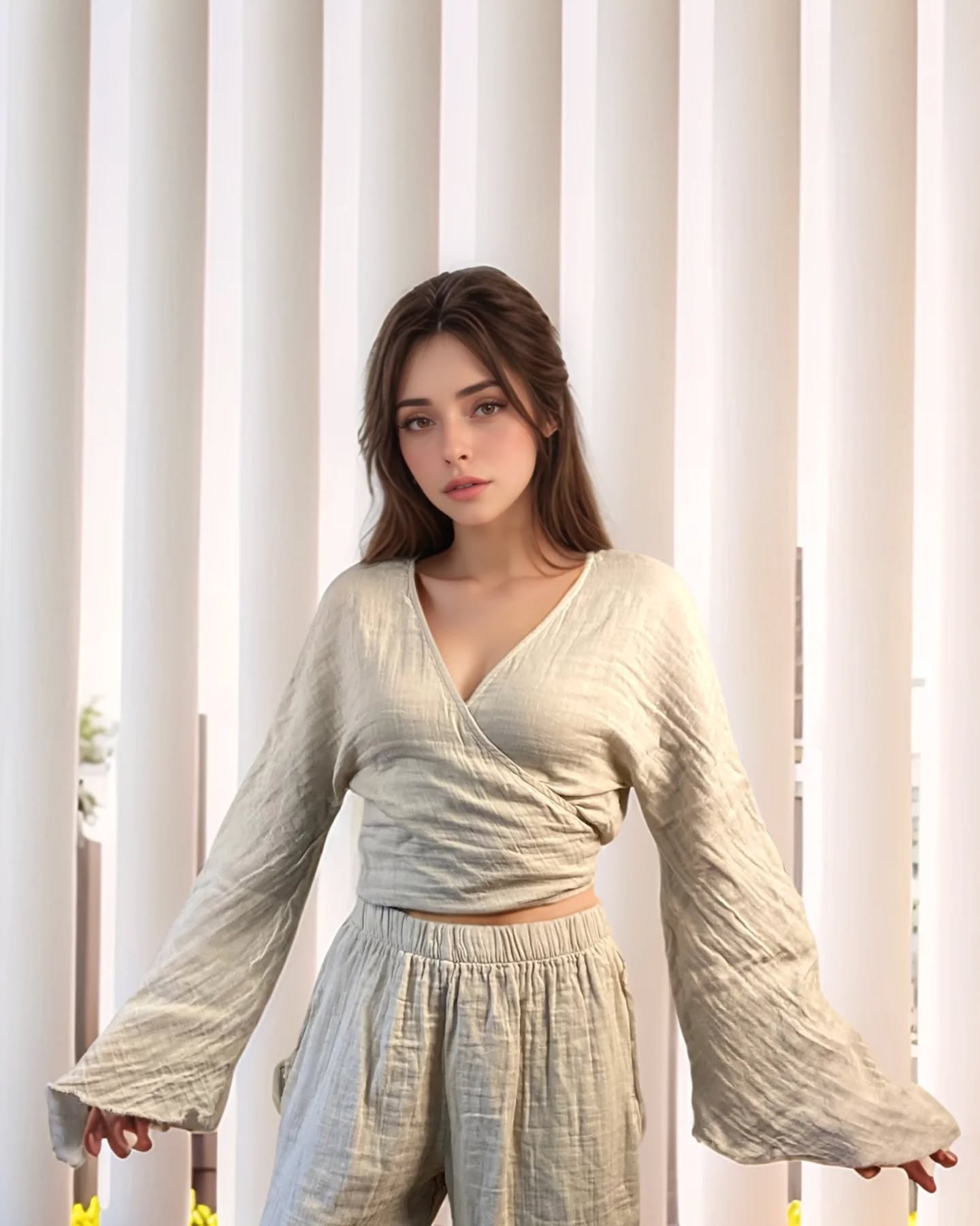 Nare İspanyol Müslin Bluz